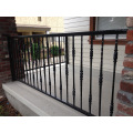 Wrought iron Private Porch Rails Garden Fence with Wrought Iron Decorative Ornaments Steel Fence